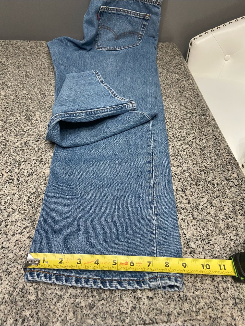 LEVI’S Mens 501 Original Fit 1990s Denim Straight Leg Button Fly Jeans W42 L30 - Picture 17 of 17